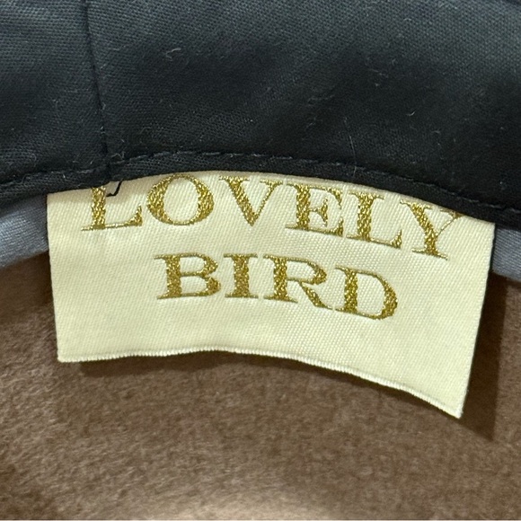 Lovely Bird Verona Antique Wool Feather Hat Medium Brown Festival Boho Coachella main image 8